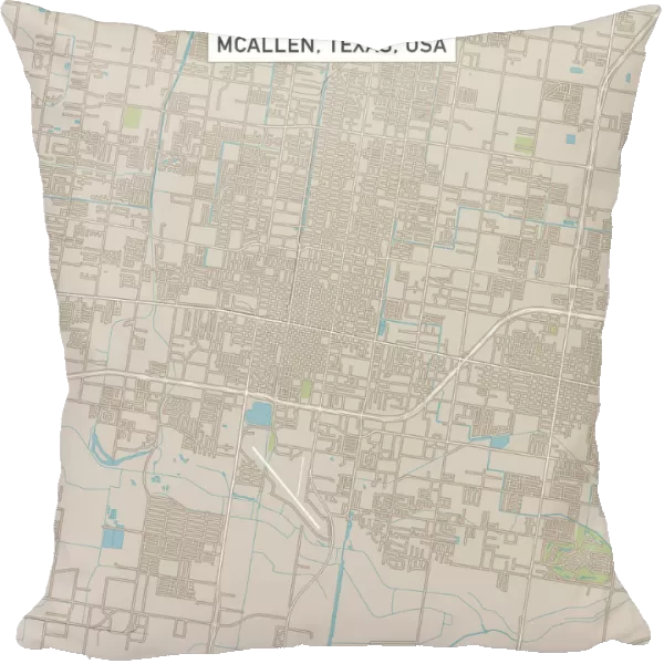 McAllen Texas US City Street Map