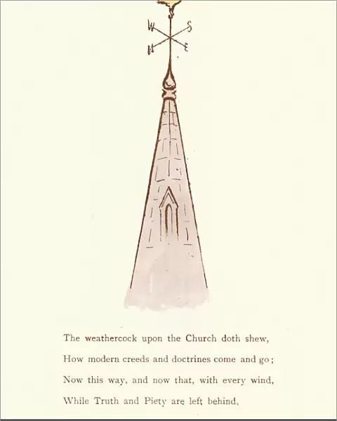 Victorian satirical cartoon, doctines of the church