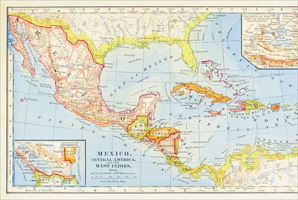 1883 Map Of Central America