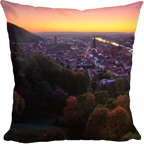 Heidelberg at autumn twilight
