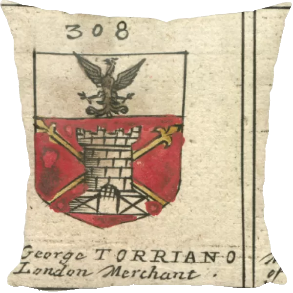 Coat of arms 17th century Torriano and Lethieullier