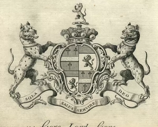 Coat of arms Lord Gore 18th century