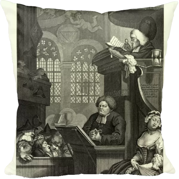 The Sleeping Congregation, William Hogarth