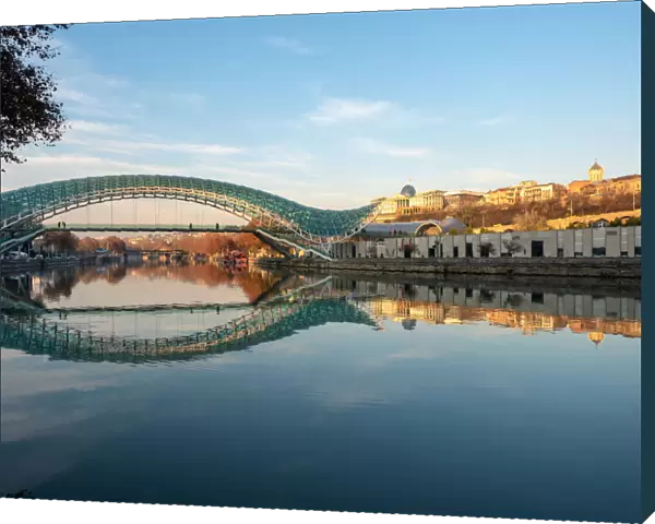Bridge of Peace at sunset, Tbilisi, Georgia