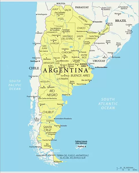 Map of Argentina - Vector
