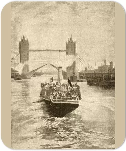 Victorian view of Tower Bridge, London