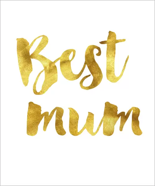 Best mum gold foil message