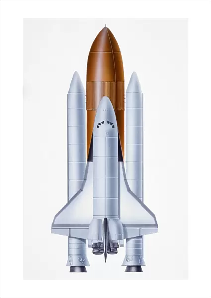 Boosters, Colour Image, Engine System, Exploration, Illustration, Inventions, Nasa