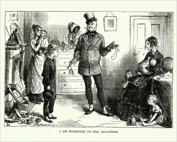 David Copperfield, Charles Dickens, I am presented to Mrs. Micawber