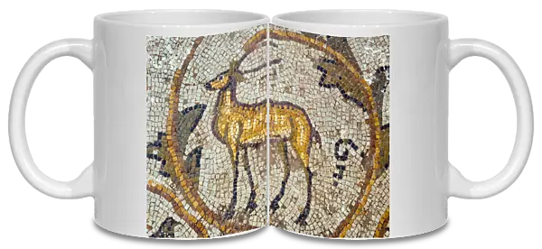 Deer mosaic, New House Of Hunt, Bulla Regia Archaeological Site, Tunisia