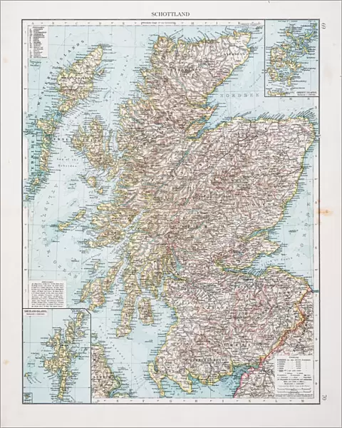 Map of Scotland 1896