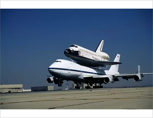 NASA Boeing Space Shuttle and Boeing 747 Carrier Aircraft