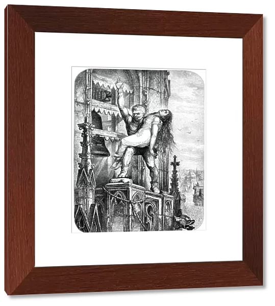 Quasimodo the Hunchback of Notre-Dame with Esmeralda
