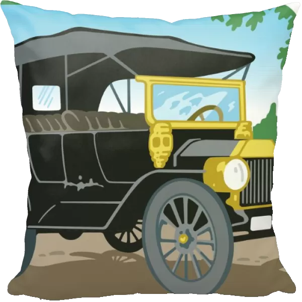 1900-1910 model T Ford Illustration