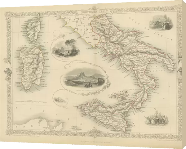 Southern Italy fine engraving