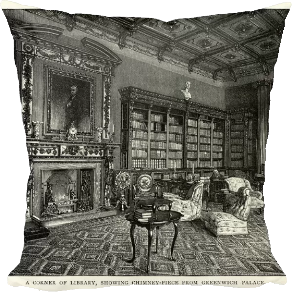 Corner library Highclere castle, 19th Century