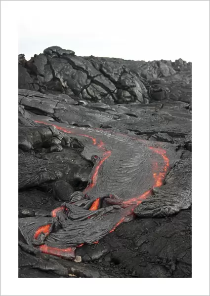 Lava flow, Kilauea volcano, Big Island, Hawaii, USA