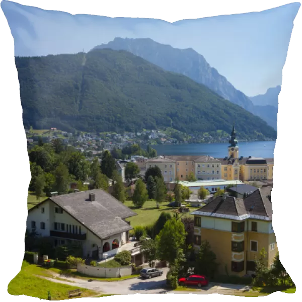 Elevated view over idyllic Gmunden, Austria