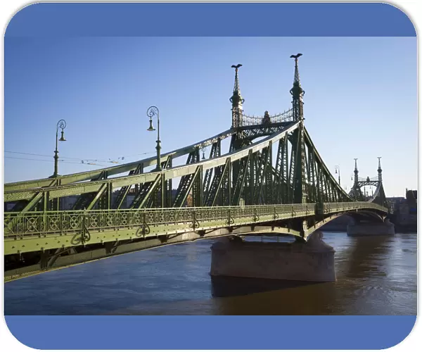 The grand Iron Bridge & The River Danube