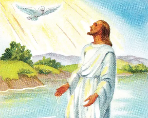 Jesus and the dove