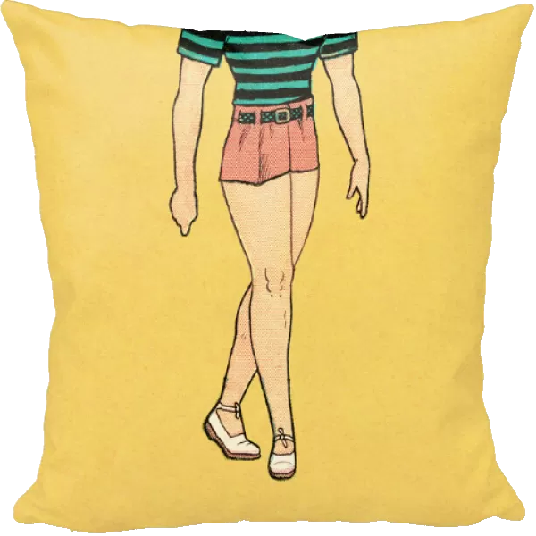 Man in pink short shorts