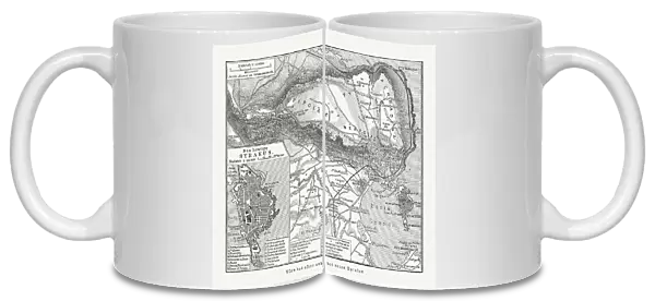 Maps of the ancient and new Syracuse, Italy, published 1897