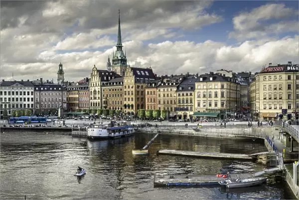 Panoramic view of Gamla Stand district, Stockholm, Sweden