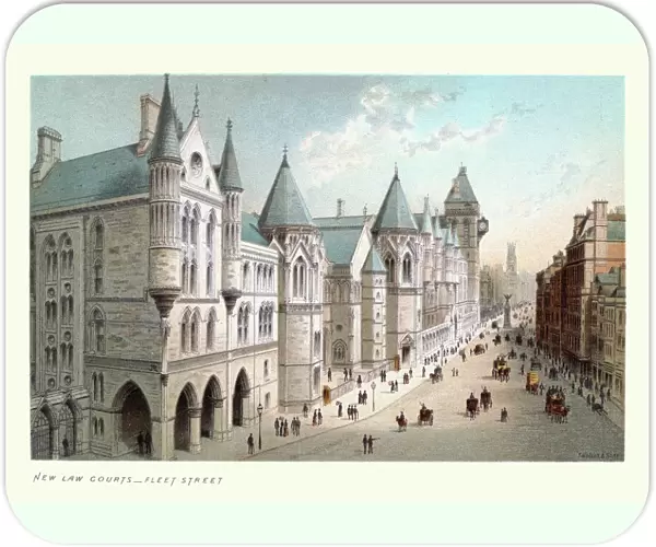 Royal Courts of Justice, Fleet Street, Victorian London, 19th Century