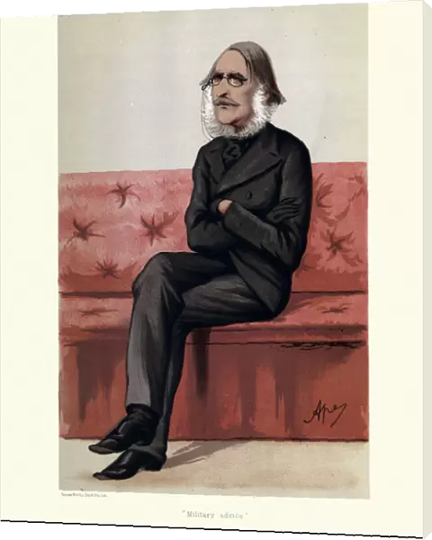 Vanity fair caricature of General William Rose Mansfield