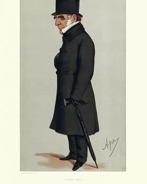 Vanity fair caricature of Joseph Warner Henley, Victorian British Conservative politician