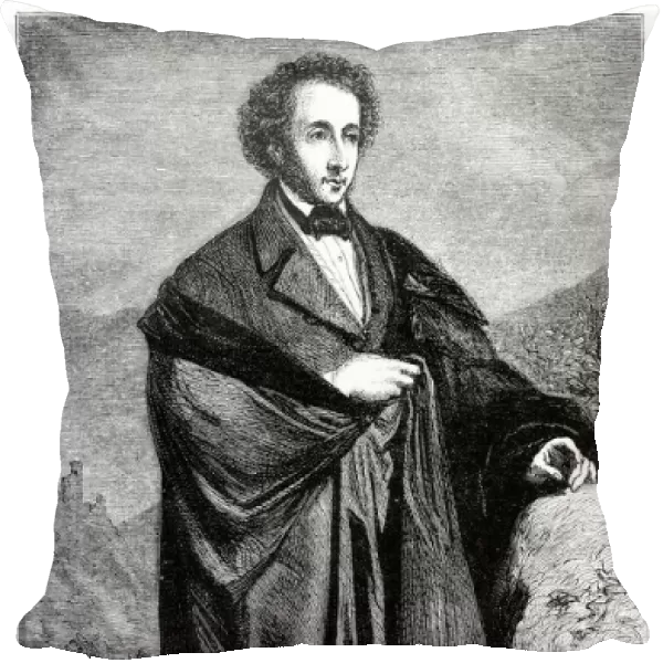 Composer Felix Mendelssohn Bartholdy from 1866