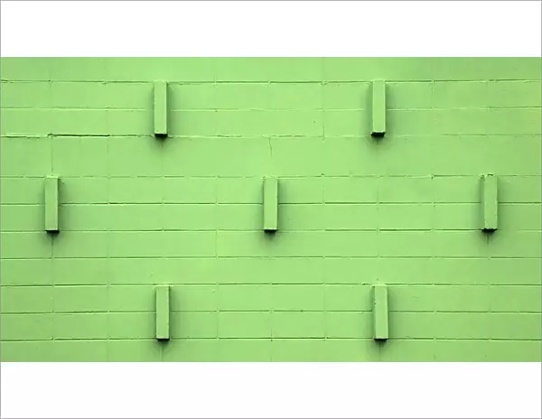 Green Studded Wall