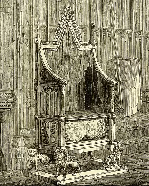 Coronation Chair with the Stone of Scone