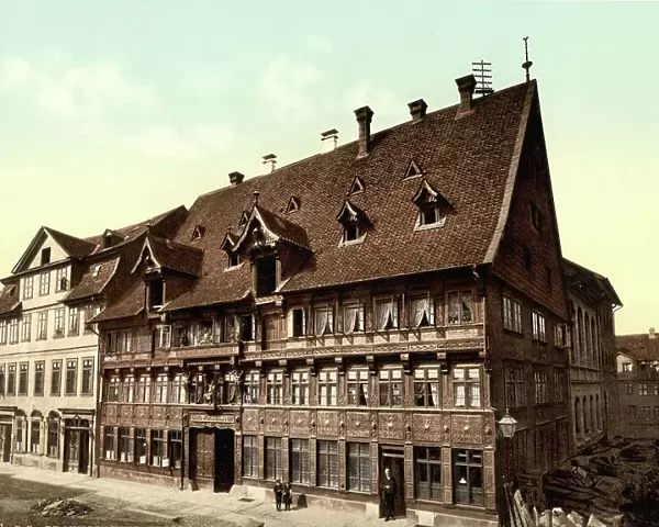The princely brewery in Braunschweig, Lower Saxony, Germany, Historic, digitally restored reproduction of a photochrome print from the 1890s