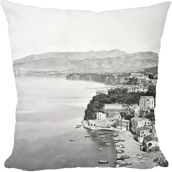 Historic photo (ca 1880) of Sorrento, Campania, Italy, Historic, digitally restored reproduction of an original from the 19th century, exact original date unknown