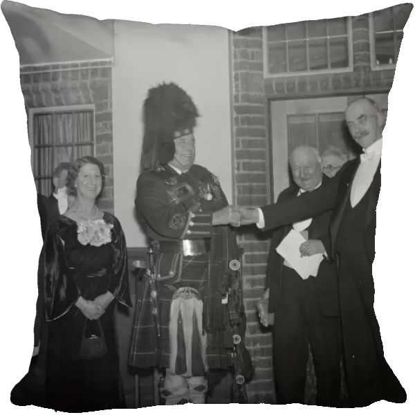 Burns night and J Gray plays the pipe in Bexley. 25 January 1938