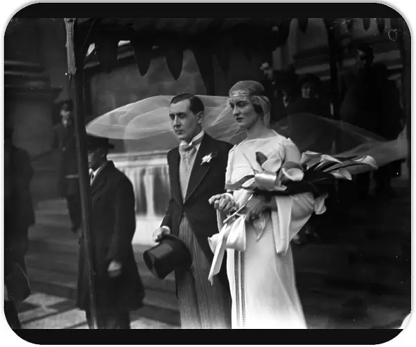 Wedding of Mr Richard Mallock and Miss Myra Tiarks at the Brompton Oratory, London
