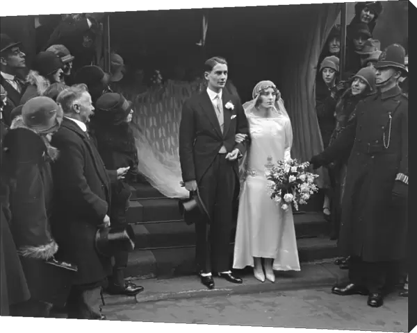 Wedding of Hon Maurice Lubbrock and Hon Adelaide Stanley at St Georges Hanover