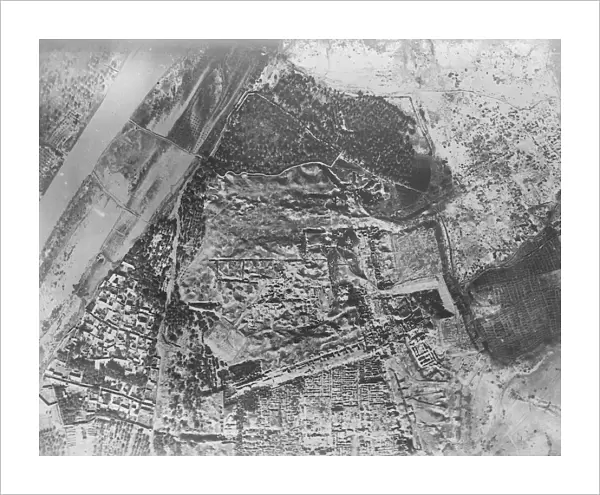 The RAF take over the policing of Iraq. An aerial view of Ancient Babylon. It