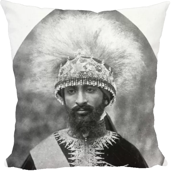 The Striking Headdress of the Regent of Abyssinia. Ras Tafari, the Regent of Abyssinia