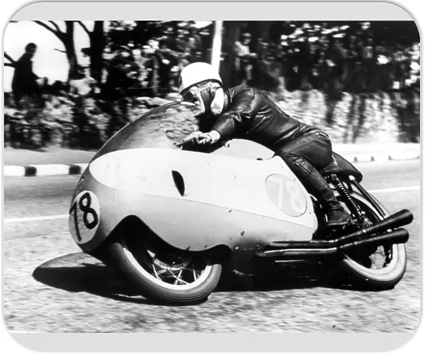 Bob McIntyre, who had already won the Junior TT in the Isle of Man, went on to