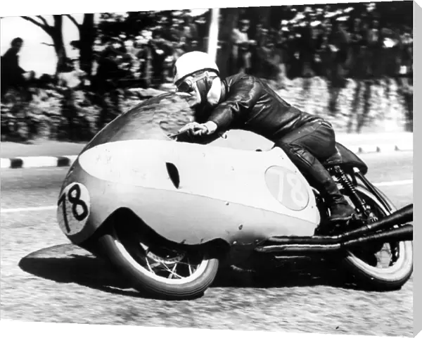 Bob McIntyre, who had already won the Junior TT in the Isle of Man, went on to
