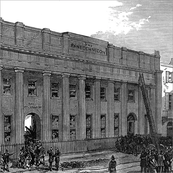 February 1874 The burning of the Pantechnicon building in Montcomb Street, Belgravia