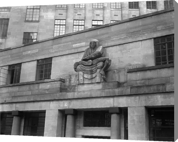 Night, Statuary by Epstein on the Underground Building at St James Park. ? TopFoto