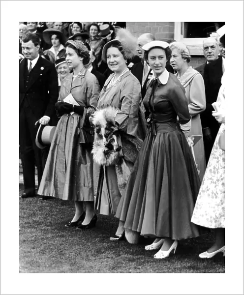 Her Majesty the Queen, the Queen Mother and Princess Margaret at Royal Ascot. 17th