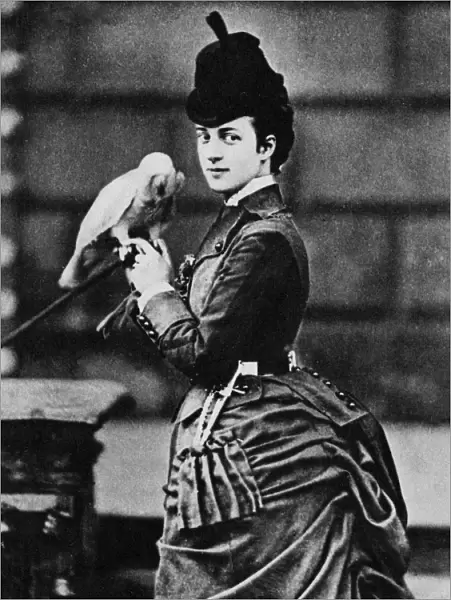 The Princess of Wales with Cocky This parrot was over 100 years old. The Princess