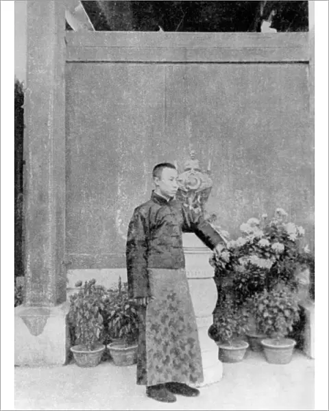 Pu Yi, the last emperor of China aged 16 on his wedding day 1922