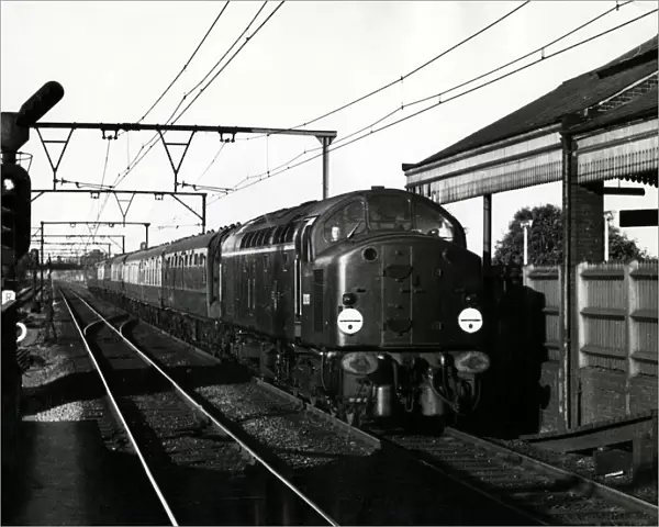 Liverpool Street to Norwich Express, hauled by a new type of Diesel locomotive, made