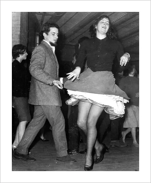 Dancing in a dingy cellar in Soho, London Cy Lauries jazz band beats it out