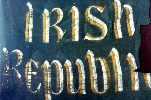 Irish Republic - Irish Easter Rising 1916 - one of the banners put up on the GPO
